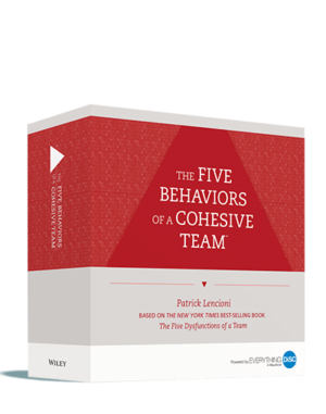 five behaviors of a cohesive team facilitation kit disc partners
